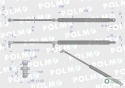 Siłownik tylnej szyby Case 3221531R1 POLMO