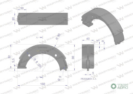 Szczęka hamulcowa 04380577 DEUTZ Waryński (sprzedawane po 4)