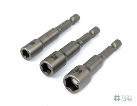 Zestaw nasadek z uchwytem narz.6,8,10 mm długośc 65mm Waryński Zestaw nasadek z uchwytem narz.6,8,10 mm długośc 65mm Waryński