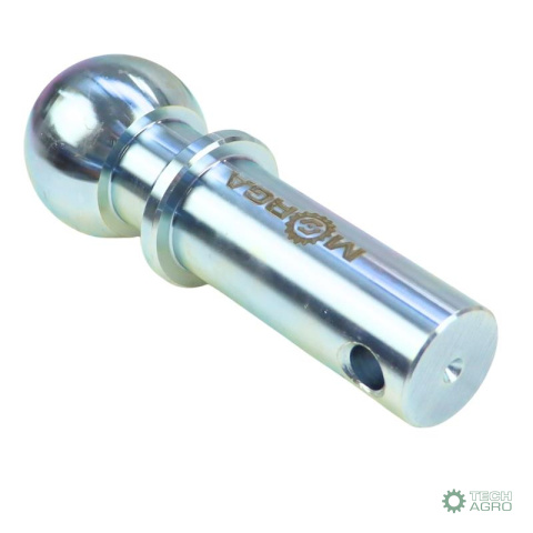 Sworzeń kulowy haka, zaczepu uniwersalny FI-32mm 150mm kula FI-50mm Hartowany MORGA Sworzeń kulowy haka, zaczepu uniwersalny FI-32mm 150mm kula FI-50mm Hartowany MORGA