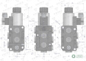 Dzielnik. zawór. elektrozawór kierunkowy elektromagnetyczny kontroli (DVS6/50 L/MIN) 12V DC 6/2 G3/8 50L VOIMA