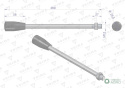 Dźwignia do rozdzielacza hydraulicznego 120L VOIMA