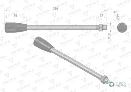 Dźwignia do rozdzielacza hydraulicznego 120L VOIMA