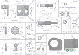 Joystick przyłączeniowy bez przycisku do rozdzielacza hydraulicznego 40L VOIMA