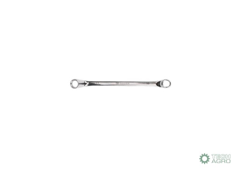 Klucz oczkowy odgięty 16x17mm / TEGER