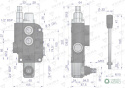 Rozdzielacz hydrauliczny 1-sekcyjny 80L VOIMA