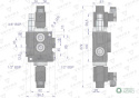 Rozdzielacz hydrauliczny 1-sekcyjny sterowany elektrycznie 12V 40L VOIMA