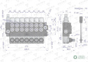 Rozdzielacz hydrauliczny 7-sekcyjny 40L VOIMA