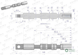 Suwak - do sekcji nurnikowej (1-stronnego działania) rozdzielaczy hydraulicznych 40L VOIMA