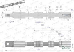 Suwak - do sekcji nurnikowej (1-stronnego działania) rozdzielaczy hydraulicznych 80L VOIMA