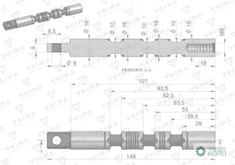 Suwak - do sekcji zwykłej (standardowej) rozdzielaczy hydraulicznych 40L VOIMA