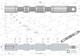 Suwak - do sekcji zwykłej (standardowej) rozdzielaczy hydraulicznych 80L VOIMA