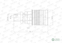 Szybkozłącze hydrauliczne gniazdo EURO M16x1.5 GZ Push-pull long (9100816GL) VOIMA