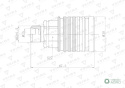 Szybkozłącze hydrauliczne gniazdo EURO M22x1.5 GZ Push-pull (9100822G) VOIMA (opakowanie 50szt)