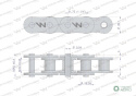 Łańcuch rolkowy 100SP (R1 1.1/4) 5m Waryński