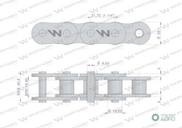 Łańcuch rolkowy 100SP (R1 1.1/4) 5m Waryński