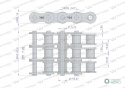 Łańcuch rolkowy 12B-3 (R3 3/4) 5 m Waryński