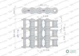 Łańcuch rolkowy 16B-3 (R3 1) 5 m Waryński