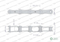 Łańcuch rolkowy 216A 2080 (R1 2) 5 m Waryński