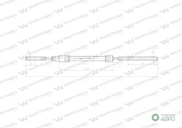 Linka - Hamulec L-1070mm 69112738 ZETOR Waryński