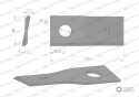 Nóż, nożyk kosiarka 115X47X4X19 prawy zastosowanie 9520420 Claas WARYŃSKI ( sprzedawane po 25 )
