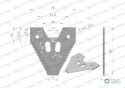Nóż żniwny 80x76x2.8mm otwór 6.5 zastosowanie Z52672 Schumacher WARYŃSKI ( sprzedawane po 25 )
