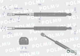 Siłownik podnoszenia maski John Deere AL77767 POLMO