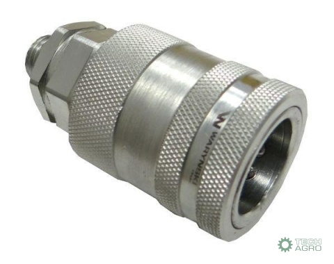 Szybkozłącze hydrauliczne gniazdo M14x1.5 gwint zewnętrzny EURO PUSH-PULL (9100814G) (ISO 7241-A) Waryński