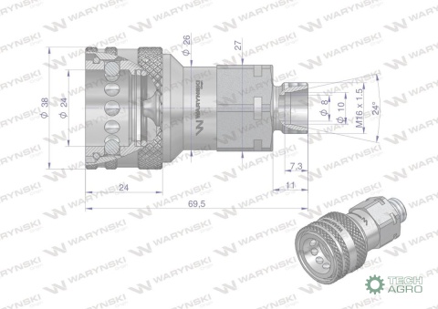 ZAWÓR GN.HYDR.EURO M16X1,5 WARYN.