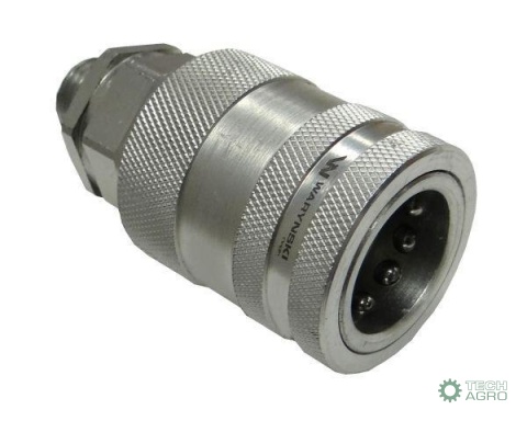 Szybkozłącze hydrauliczne gniazdo M16x1.5 gwint zewnętrzny EURO PUSH-PULL (9100816G) (ISO 7241-A) Waryński