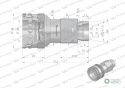 Szybkozłącze hydrauliczne gniazdo M22x1.5 gwint zewnętrzny EURO (9100822G) (ISO 7241-A) Waryński (opakowanie 50szt)