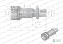 Szybkozłącze hydrauliczne gniazdo long M20x1.5 gwint zewnętrzny EURO (ISO 7241-A) Waryński