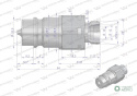 Szybkozłącze hydrauliczne wtyczka M18x1.5 gwint zewnętrzny EURO (9100818W) (ISO 7241-A) Waryński (opakowanie 100szt)