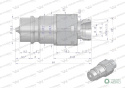 Szybkozłącze hydrauliczne wtyczka M18x1.5 gwint zewnętrzny EURO (9100818W) (ISO 7241-A) Waryński