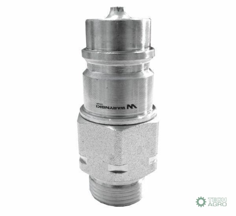 Szybkozłącze hydrauliczne wtyczka M22x1.5 gwint zewnętrzny EURO (9100822W) (ISO 7241-A) Waryński (opakowanie 50szt)