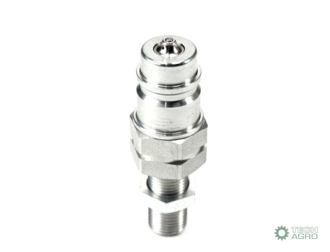 Szybkozłącze hydrauliczne wtyczka long M16x1.5 gwint zewnętrzny EURO (ISO 7241-A) z eliminatorem ciśnienia Waryński