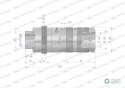 Szybkozłącze hydrauliczne zrywalne seria WIA3CV (3CFPV) 68 l/min gniazdo 3/4" UNF gwint wewnętrzny EURO PUSH-PULL (ISO 7241-A) 