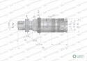 Szybkozłącze hydrauliczne zrywalne seria WIA3CV (3CFPV) 68 l/min gniazdo long 1" ORFS gwint zewnętrzny EURO PUSH-PULL (ISO 7241