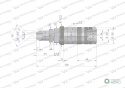 Szybkozłącze hydrauliczne zrywalne seria WIA3CV (3CFPV) 68 l/min gniazdo long 7/8" UNF gwint zewnętrzny EURO PUSH-PULL (ISO 724