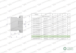 Korek hydrauliczny metryczny (na imbus) M27x2 ED Waryński