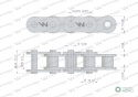 Łańcuch rolkowy 50SP (R1 5/8) 5m Waryński