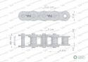 Łańcuch rolkowy 60SP (R1 3/4) 5m Waryński