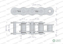 Łańcuch rolkowy z oringiem ANSI A 60 (R1 3/4) 5m Waryński