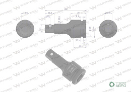 Przedłużka do nasadek udarowych 3/4