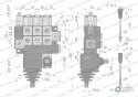 Rozdzielacz hydrauliczny 3-sekcyjny max przepływ 40L (2 sekcje x 1 dźwignia + 1 sekcja x 1 dźwignia) Waryński