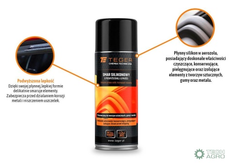 Smar silikonowy o podwyższonej lepkości 400 ml / TEGER