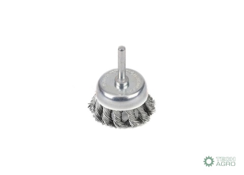 Szczotka doczołowa z trzpieniem - drut skręcany FI 6/50 mm / TEGER Szczotka doczołowa z trzpieniem - drut skręcany FI 6/50 mm / TEGER