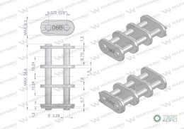 Zamek łańcucha Z06B-3 (R3 3/8) Waryński ( sprzedawane po 5 )