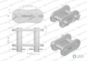 Zamek łańcucha Z100SP (R1 1.1/4) Waryński ( sprzedawane po 5 )