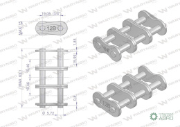 Zamek łańcucha Z12B-3 (R3 3/4) Waryński ( sprzedawane po 5 )